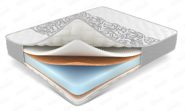 Беспружинный ортопедический матрас Massage с кокосом и массажной пеной